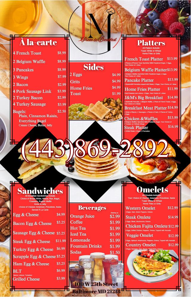 J &M's Pizza & Breakfast, LLC 4 Wings & Fries Combo